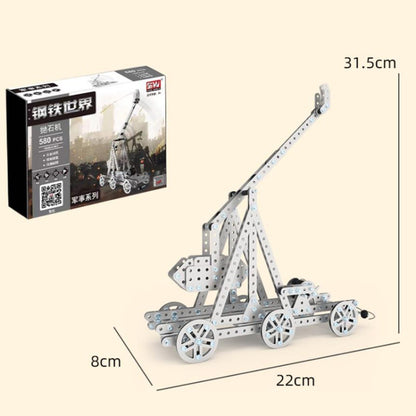 580pcs Stone Throwing Machine Puzzle Toys Intelligence Hand Assembly Mechanical Gear Transmission Building Blocks High Difficulty Metal Model - Building Blocks by buy2fix | Online Shopping UK | buy2fix