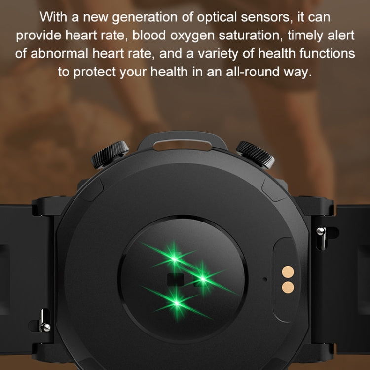 S56T Heart Rate/Blood Oxygen/Sleep Monitoring Bluetooth Call Outdoor Waterproof Smart Watch(Black) - Smart Watches by buy2fix | Online Shopping UK | buy2fix