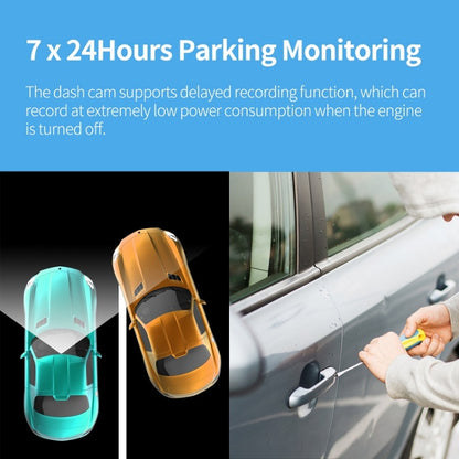 FISANG 2K HD Night Vision Car WIFI Car Driving Recorder, Style: Single Recording 2K - Car DVRs by FISANG | Online Shopping UK | buy2fix