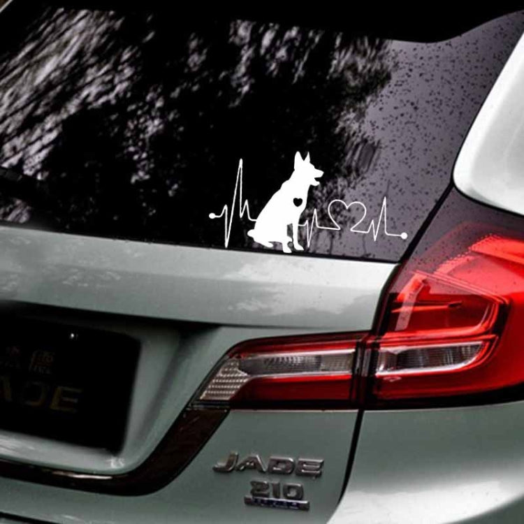 10pcs German Shepherd Cartoon Animal Car Sticker(Black) - Decorative Sticker by buy2fix | Online Shopping UK | buy2fix