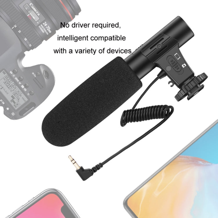 Video Recording Live Camera Mobile Conference Recording Microphone(Black) - Microphone by buy2fix | Online Shopping UK | buy2fix