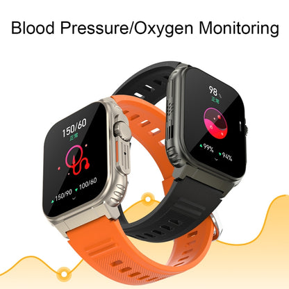 A70 1.96 Inch Health Monitoring Multifunctional IP68 Waterproof Bluetooth Call Smart Watch(Orange) - Smart Watches by buy2fix | Online Shopping UK | buy2fix