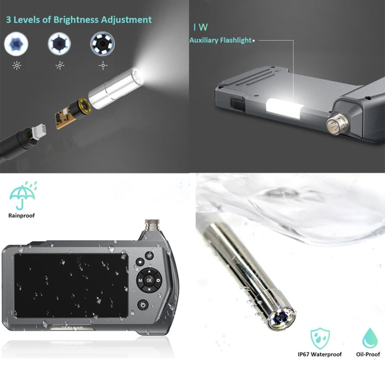 TESLONG NTS450A 4.5-inch Screen Industrial Handheld Endoscope with Light, Speci: 3.9mm Lens-3m -  by TESLONG | Online Shopping UK | buy2fix