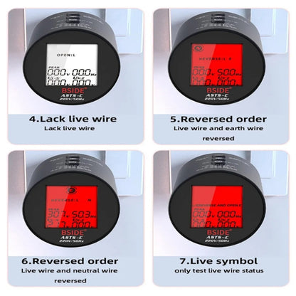 BSIDE ASTS Circuit Analyzer Plug Power Tester US Plug - Current & Voltage Tester by BSIDE | Online Shopping UK | buy2fix