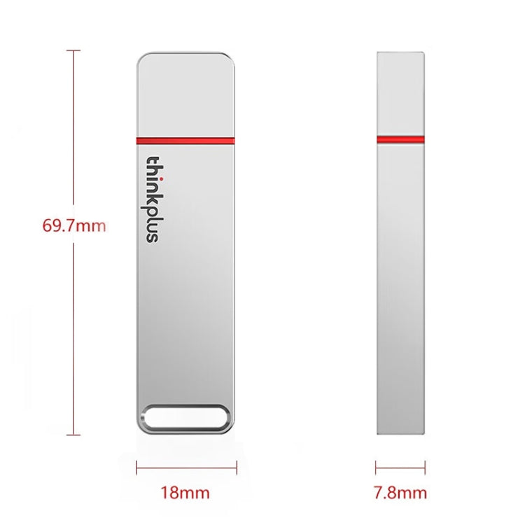 Lenovo Thinkplus TU100Pro USB3.1 Solid State Flash Drive High Capacity Metal USB Memory Disk, Size: 512G(Gray) - USB Flash Drives by Lenovo | Online Shopping UK | buy2fix