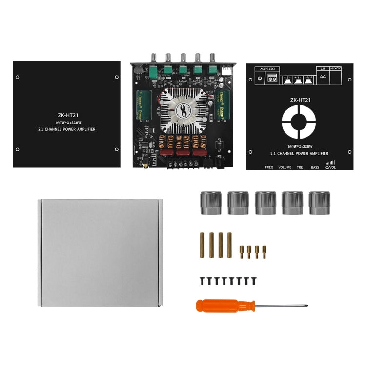 ZK-HT21 Bluetooth Digital Amplifier Module 2.1 Channel TDA7498E - Breadboard / Amplifier Board by buy2fix | Online Shopping UK | buy2fix