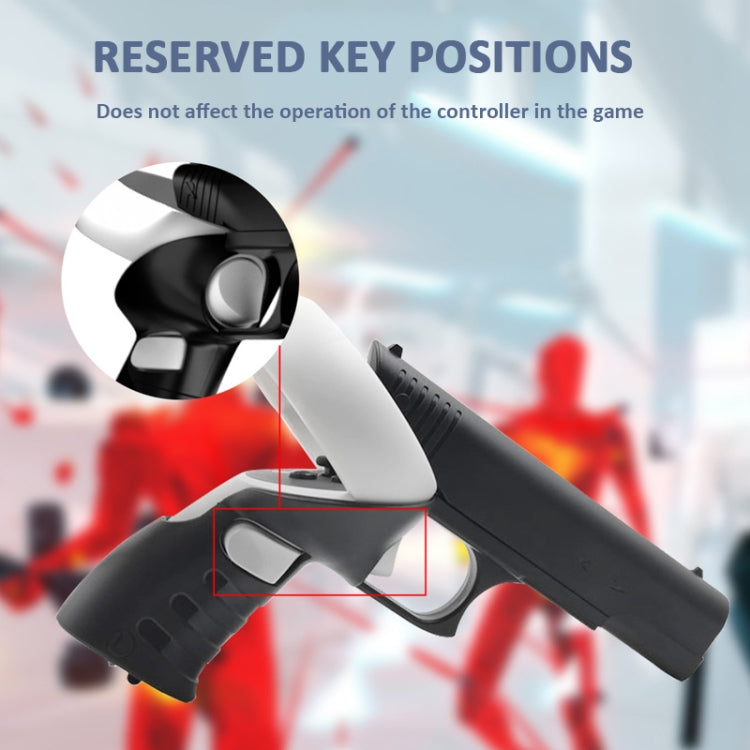 For Oculus Quest 2 VR  iplay Controller Shooting Game Grip(Black) - VR Accessories by iplay | Online Shopping UK | buy2fix