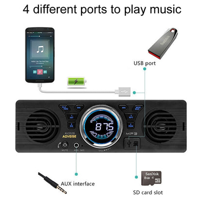 12 V Car MP3 Bluetooth Player Plug And Play FM Automobile Radio(Black) - Car MP3 & MP4 & MP5 by buy2fix | Online Shopping UK | buy2fix