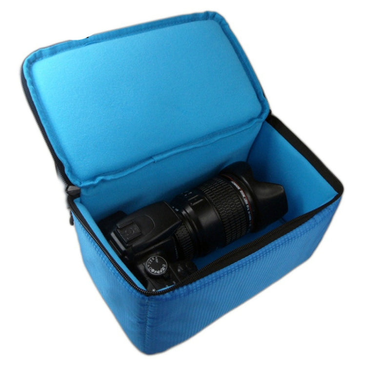 Water-resistant DSLR Padded insert Case Waterproof Zipper Removable Partition Camera Bags(Blue) - Camera Accessories by buy2fix | Online Shopping UK | buy2fix