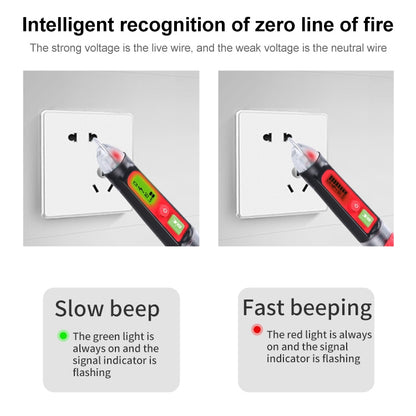 WINTACT WT3010  LED AC Voltage Tester Non-Contact Detector Pen 12-1000V AC Voltage Detector - Current & Voltage Tester by Wintact | Online Shopping UK | buy2fix