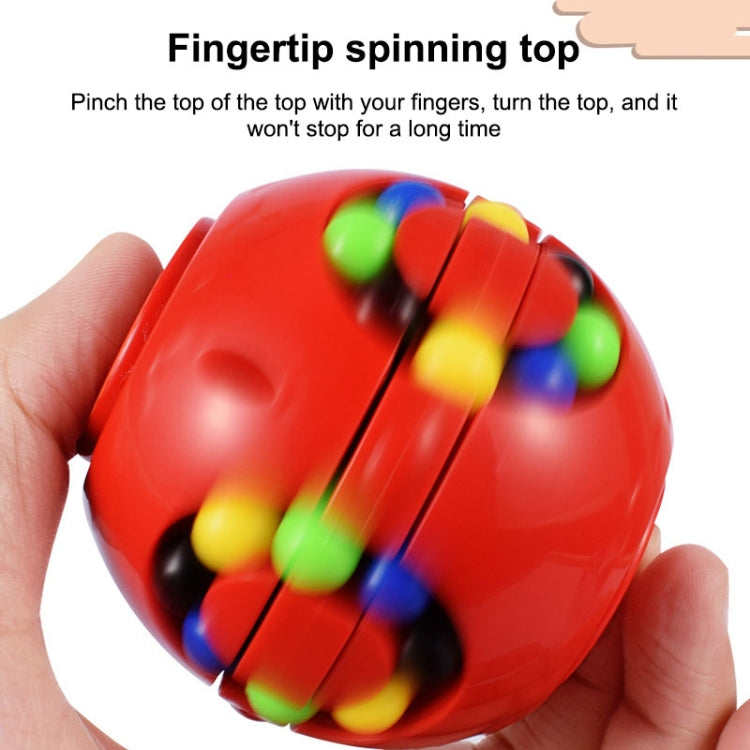3 PCS Round Finger Magic Bean Cube Toy Children Intelligence Fingertip Spinning Top, Random Color Delivery - Magic Cubes by buy2fix | Online Shopping UK | buy2fix