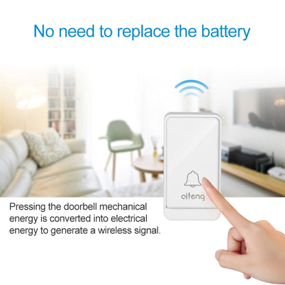 AITENG V026J Wireless Batteryless WIFI Doorbell, US Plug - Security by AITENG | Online Shopping UK | buy2fix