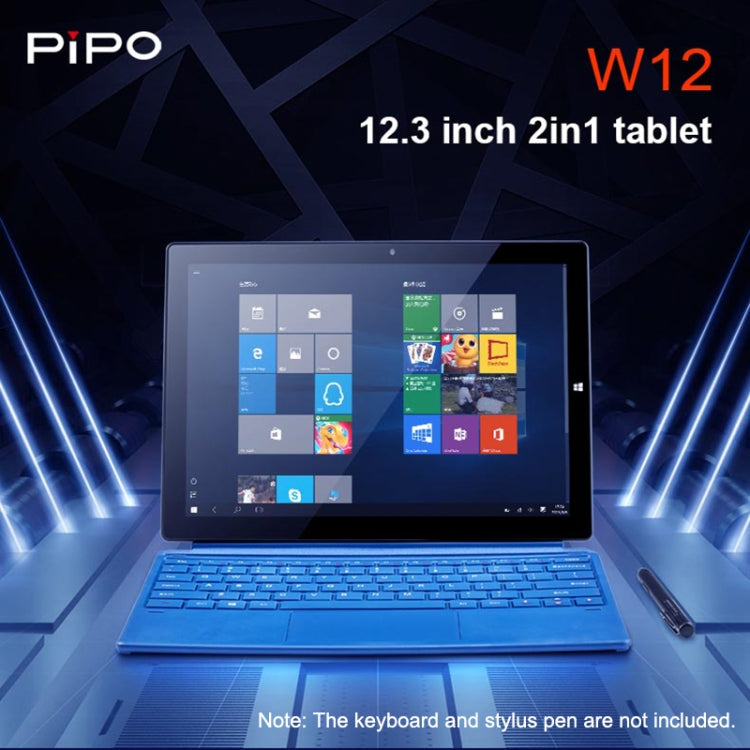 PiPO W12 4G LTE Tablet PC, 12.3 inch, 8GB+256GB, Windows 10 System, Qualcomm Snapdragon 850 Octa Core up to 2.96GHz, Not Include Keyboard & Stylus Pen, Support Dual SIM & Dual Band WiFi & Bluetooth & GPS, US Plug - PiPO by PiPo | Online Shopping UK | buy2fix