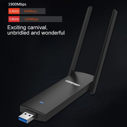 COMFAST CF-939AC 1900Mbps Dual-band Wifi USB Network Adapter with USB 3.0 Base - USB Network Adapter by COMFAST | Online Shopping UK | buy2fix