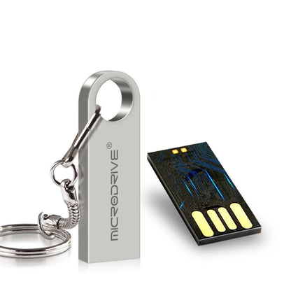 MicroDrive 64GB USB 2.0 Metal Waterproof High Speed U Disk(Gold) - USB Flash Drives by MicroDrive | Online Shopping UK | buy2fix